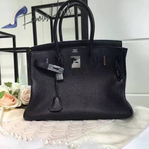 Hermes birkin 30cm original togo leather black